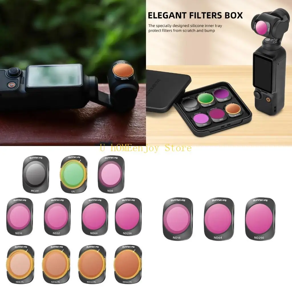 B0KF Polarisatie -filtermagetisch voor cameralens MCUV ND64 ND256 ND8PL ND16PL CPL