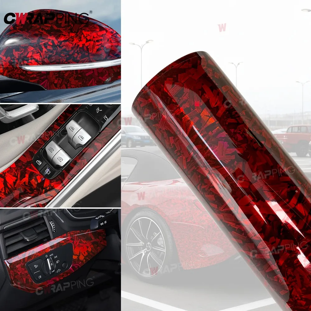Car Sticker Vinyl Wrap Carbon Fiber Sticker DIY Waterproof Car Wrapping Film Custom Stickers Body Covering Exterior Automotive