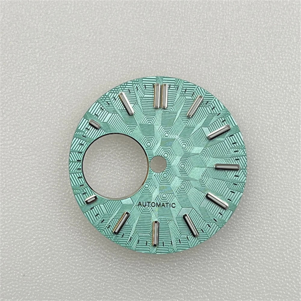 NH35 Dials 28.5MM Green Luminous Mechanical Watch Dial Modification Watch Accessories for NH34/NH38 Movement