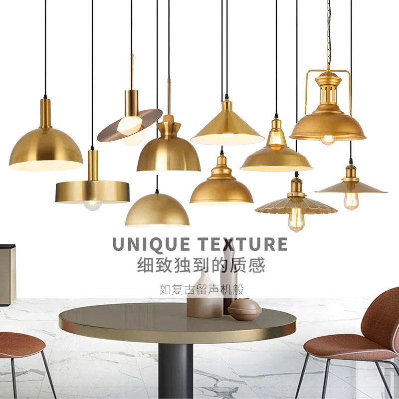 Pendant lamp high-end solid wood bedroom study bedside designer simple and modern entrance hallway lights droplight chandelier