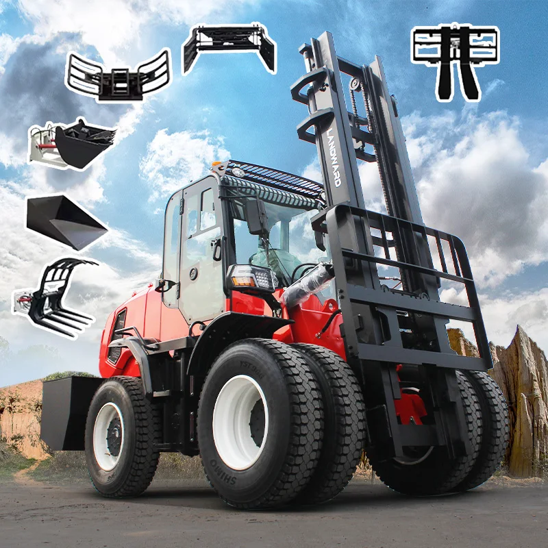 

Customized High Quality Low Cost Diesel Engine Forlift Outdoor Used Rough Terrain Forklift Customize Off-road Forklift