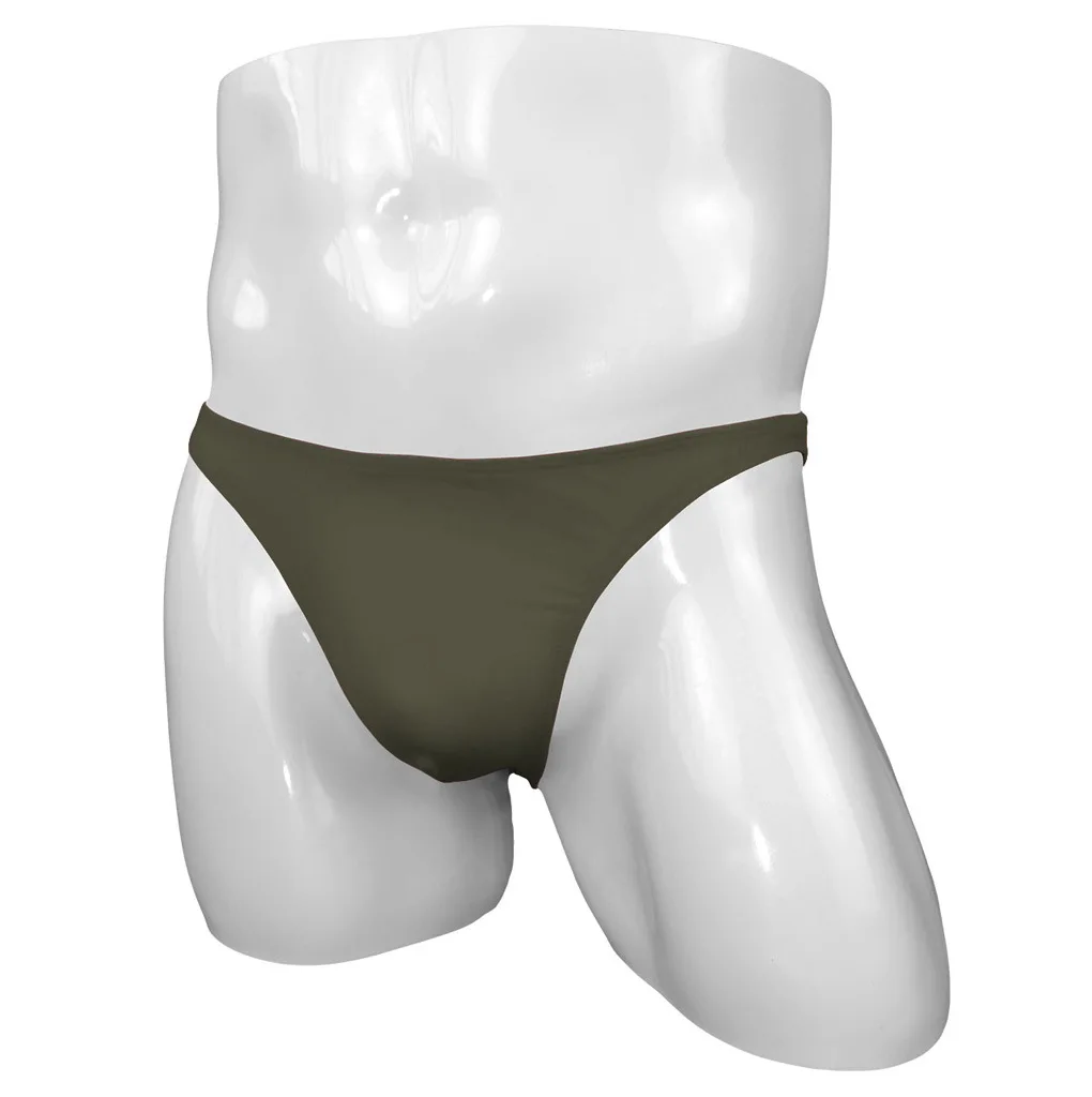 

Erotic Men's Underwear Silky Thin Elastic Quick Dry Cool Feel Brief Gay Sexy Low-rise U Convex Pouch Lingerie Soft Comfy Mankini