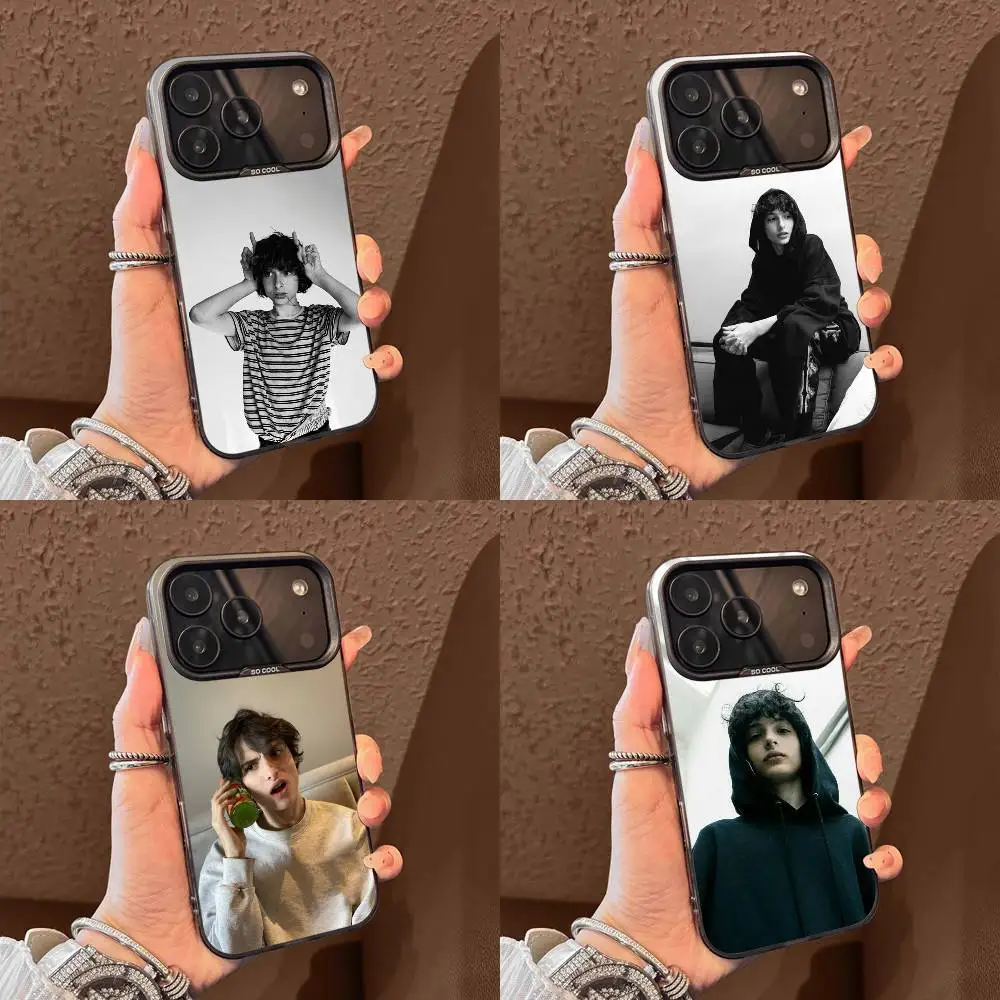 

F-Finn Wolfhard Phone Case For iPhone 15,16,12,14,13,17,11,E,Pro,Max,Plus,Air,Mini Black TPU Cover