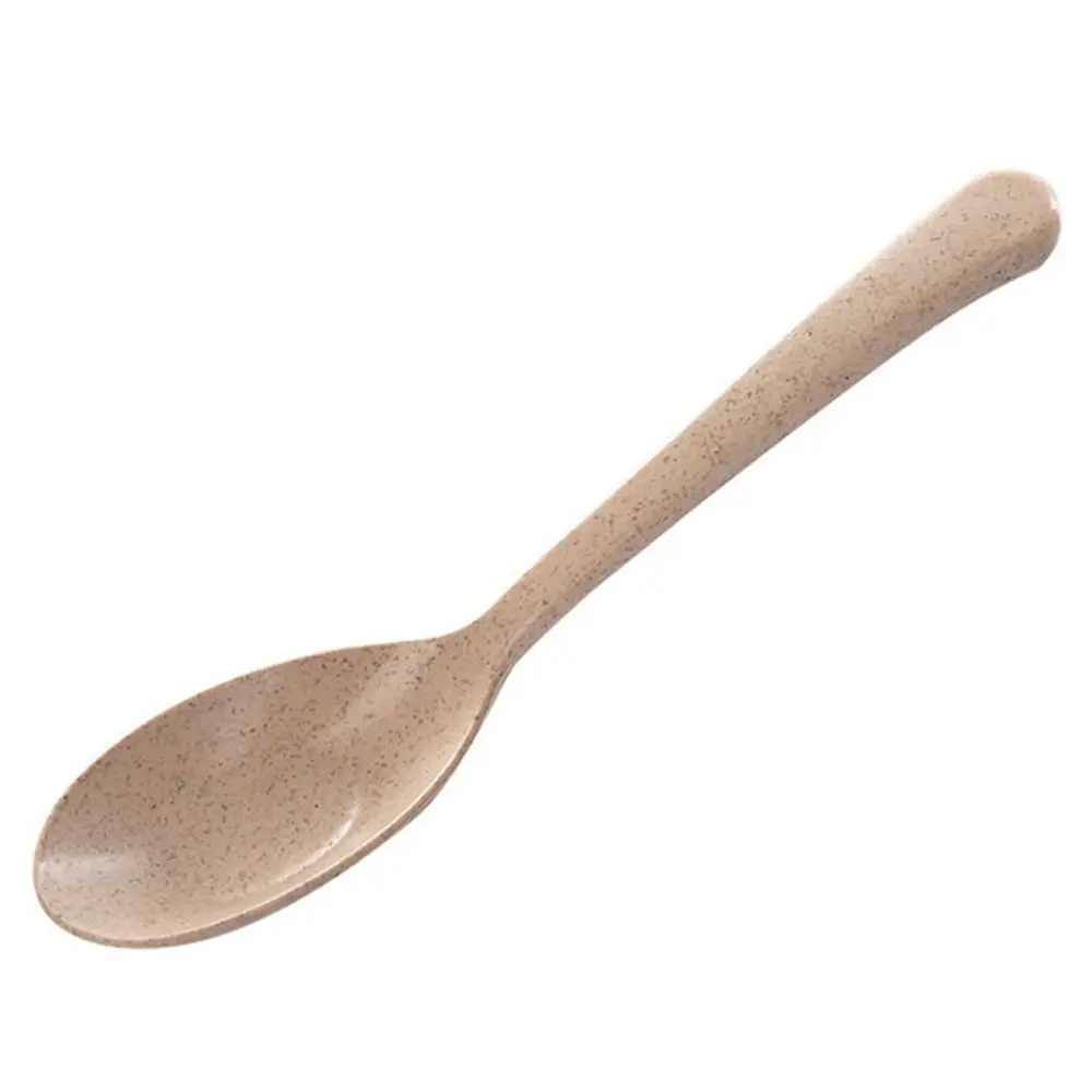 

Home Eco-friendly Kitchen Tools Party Kitchen Utensil Dessert Pudding Rice Scoop Wheat Straw Spoon Spoon Scoop