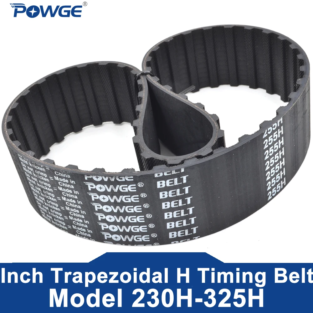 

POWGE 2PCS H Timing belt Lp= 230 235 240 245 250 255 260 265 270 275 280 285 290 295 300 305 310 315 320 325 Width 9-50mm Rubber