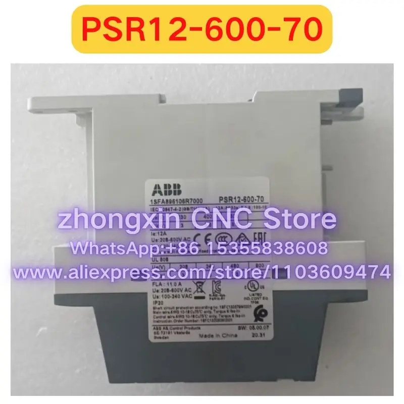 Second-hand PSR12-600-70 Soft start Function check intact, fast delivery