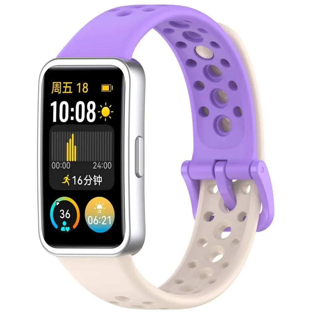 Correa de reloj de silicona de repuesto nueva, pulsera de reloj inteligente transpirable, accesorios de pulsera, correa de reloj para Huawei Band 9/8