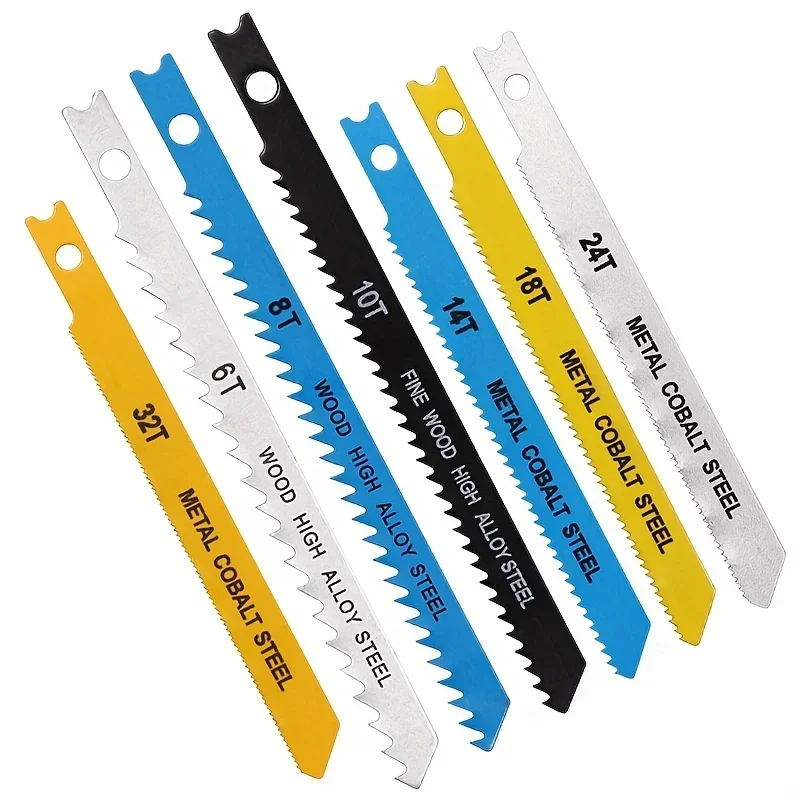 Assorted TPI Reciprocating Saw Blades Single Half Hole Bi-Metal Blades For Wood Furniture Metal Pipe Cutting Saw Accessories