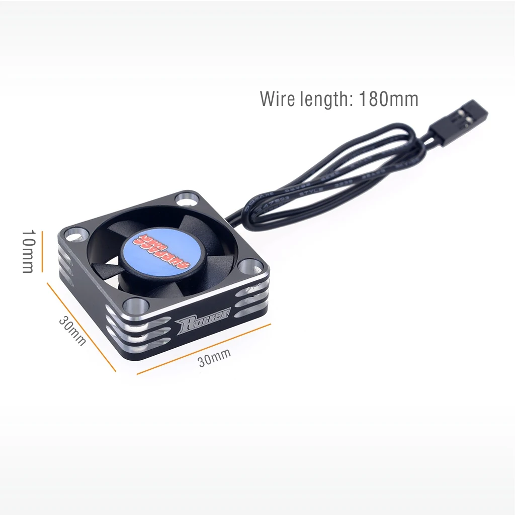 2 Stück SURPASS Rocket Kühlventilator 25mm 30mm 35mm 40mm 50mm Metall-Motorlüfter Wärmeableitungsventilatoren Abdeckung für 1/8 1/10 RC Auto Motor – Detail 18