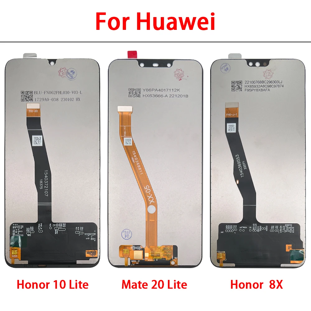 5PCS For Huawei Honor 8 / Honor 10 Lite / Mate 20 Lite Test High Quality LCD Display Touch Screen Digitizer Assembly Replacement