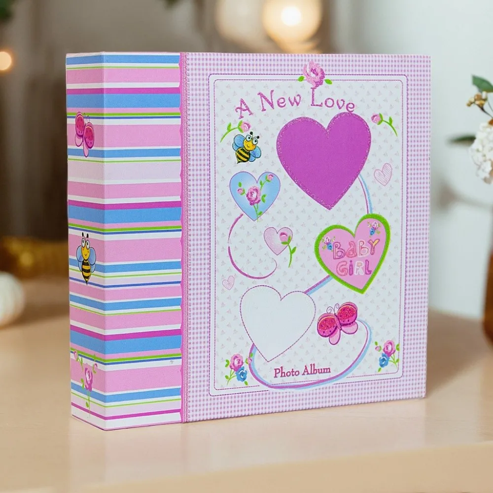 6 Inch 200 Pockets Photo Album Laminated Large Capacity Slip-in Picture Albums Insert Pocket Scrapbook Album Photo Collection