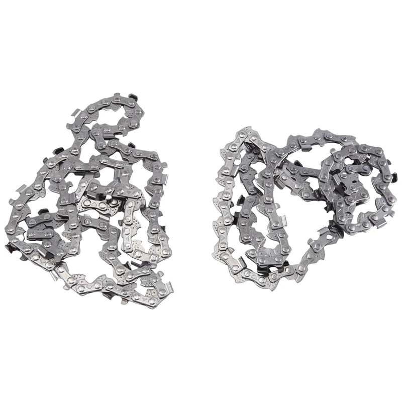 2Pcs Mini Chainsaw Chain Replacement Guide Saw Chain For 8 Inch,1/4Inch LP Pitch 47 Drive Links Fits For Chainsaw