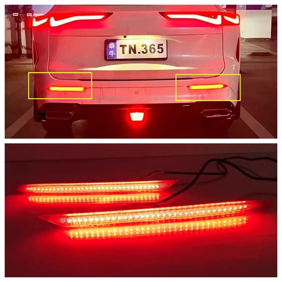 

LED Rear Bumper Light Fog Lamp for Changan Z6 2022 Modified Turn signal Car accessories