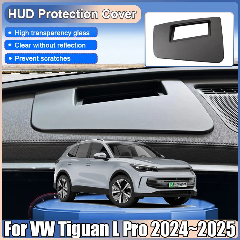 

Car Hud Display Protective Cover For Volkswagen VW Tiguan L Pro 2024 2025 2026 Head Up Display Protector Frame Glass Accessories