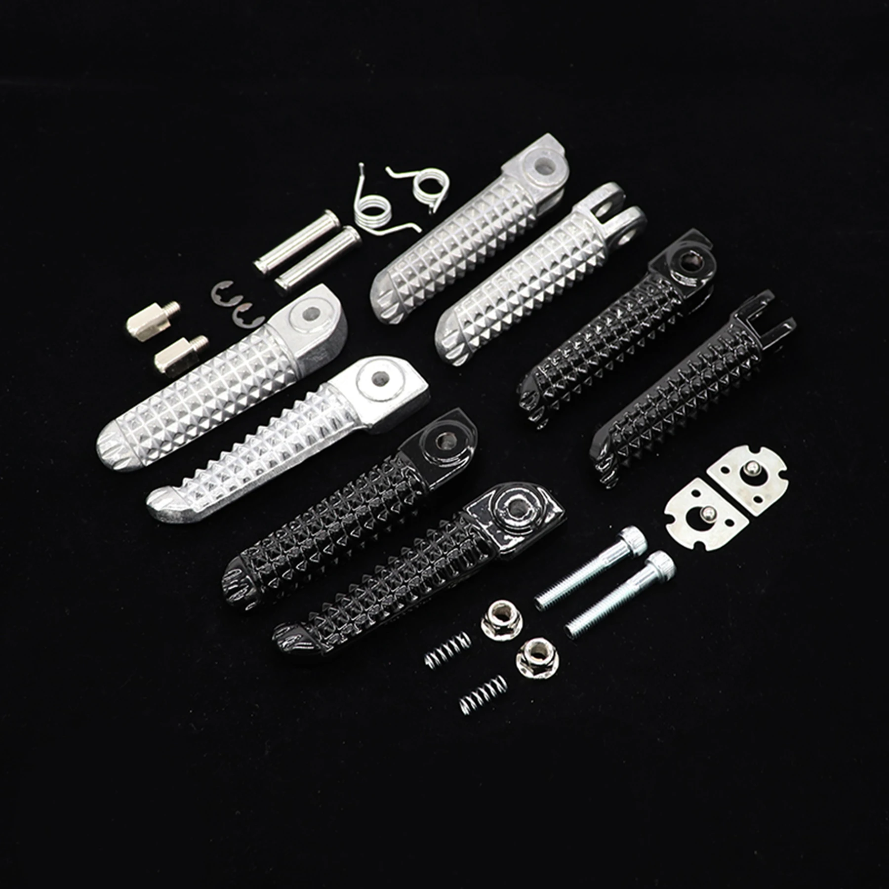 Front Rear Footrests Foot pegs For YAMAHA R1 R6 MT09 MT07 R3 R25 FZ1 FZ6 Motorcycle foot pedal spring