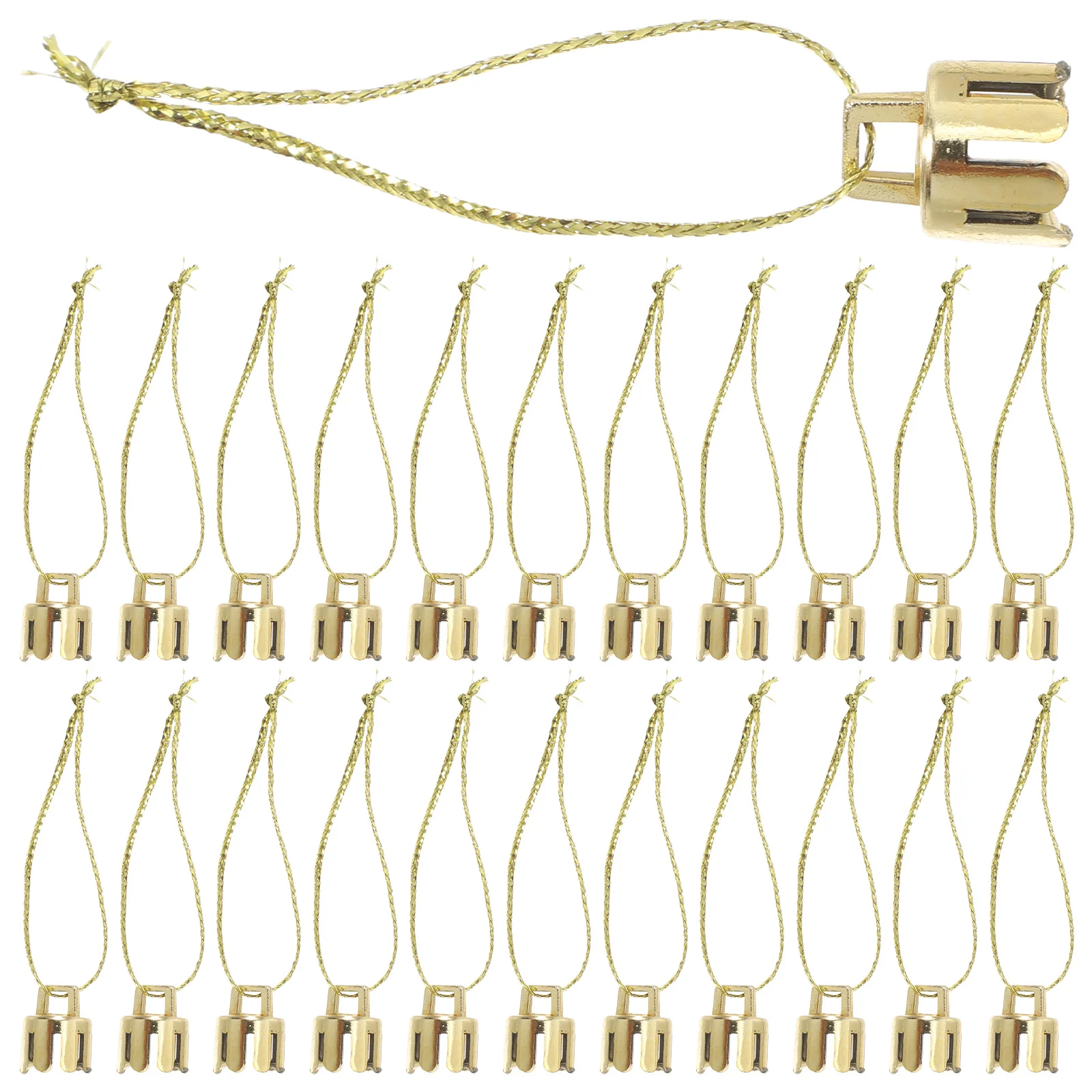 

1000Pcs Plastic Xmas Ornament Hangers Caps DIY Christmas Ball Top Covers for Holiday Decoration Festive Party Supplies