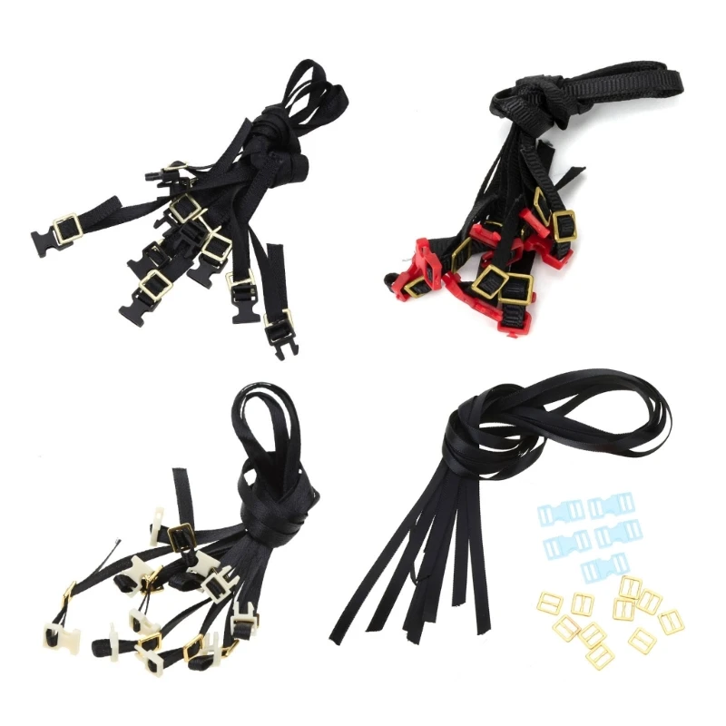 5PCS Luggage Rope Durable Roof Luggage Cord C Car Modifie Decoration for 1/10 Crawler Car SCX10 D90 TRAX4