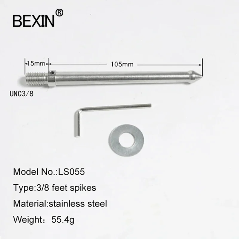 BEXIN uniwersalny 120mm 65mm 3/8 Cal wymiana statywu Spike dla Bogen Manfrotto Gitzo Benro RRS SIRUI statyw monopod góra — zdjęcie produktu 2