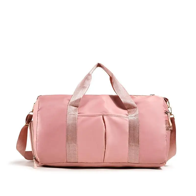 Gym Bag With Shoe Compartment And Wet Bag Airplane Travel Duffel Bag Sports Fitness Tote Bag For Swimming Yoga