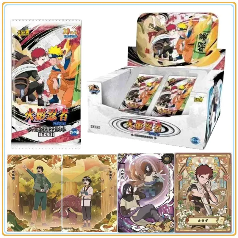 2025 KAYOU Anime Original Naruto Cards T4w7 Chapter Of The Array Box Added SE Ninja World Collection Cards Toy For Children Gift