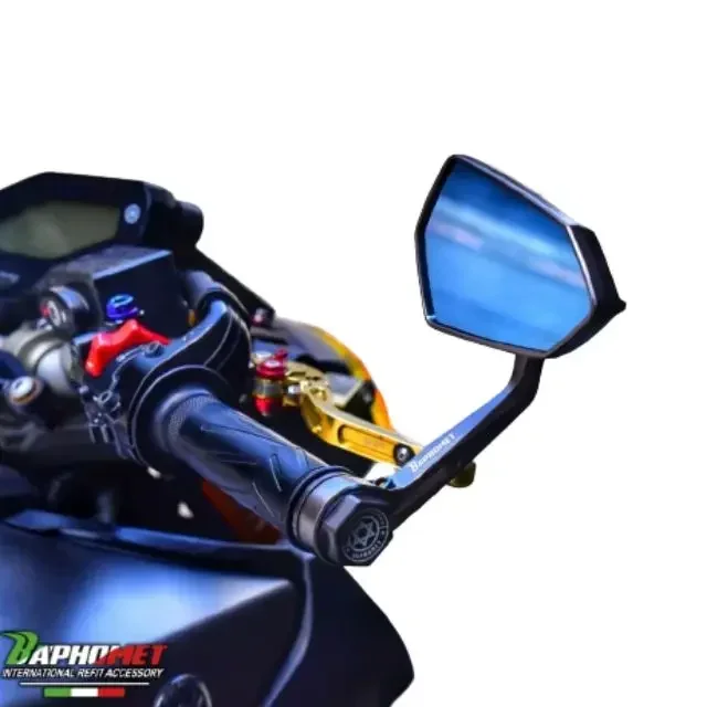 

For Baphomet CNC Pentagon New Racing Motorcycle Side Exterior Rear View Mirror For DUCATI KYMCO KAWASAKI Motorcycles