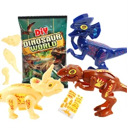 12/30 Bags DIY Cartoon Assembled Dinosaur Model Children’s Birthday Party Gifts Carnival School Prizes Pinata Gift Bag Fillers