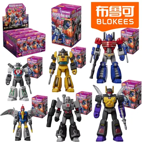 BLOKEES Transformers GALAXY VERSION 6 Building Blocks Movable Models Optimus Prime Orion Pax Assembled Children's Day Gifts