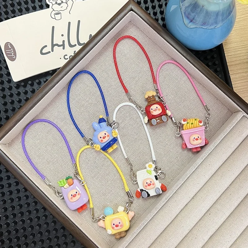 

Resin Cute Cartoon Accessories DIY Funny Cartoon Shoulder Bag Fit for Labubu Doll Decoration