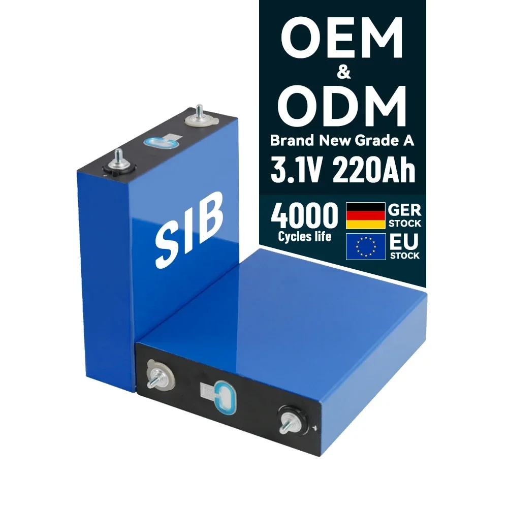 Manufacturing 220Ah 3.1V SIB sodium ion battery 210Ah 4000 cycle brand new 200Ah sodium ion battery prismatic sodium ion Akku