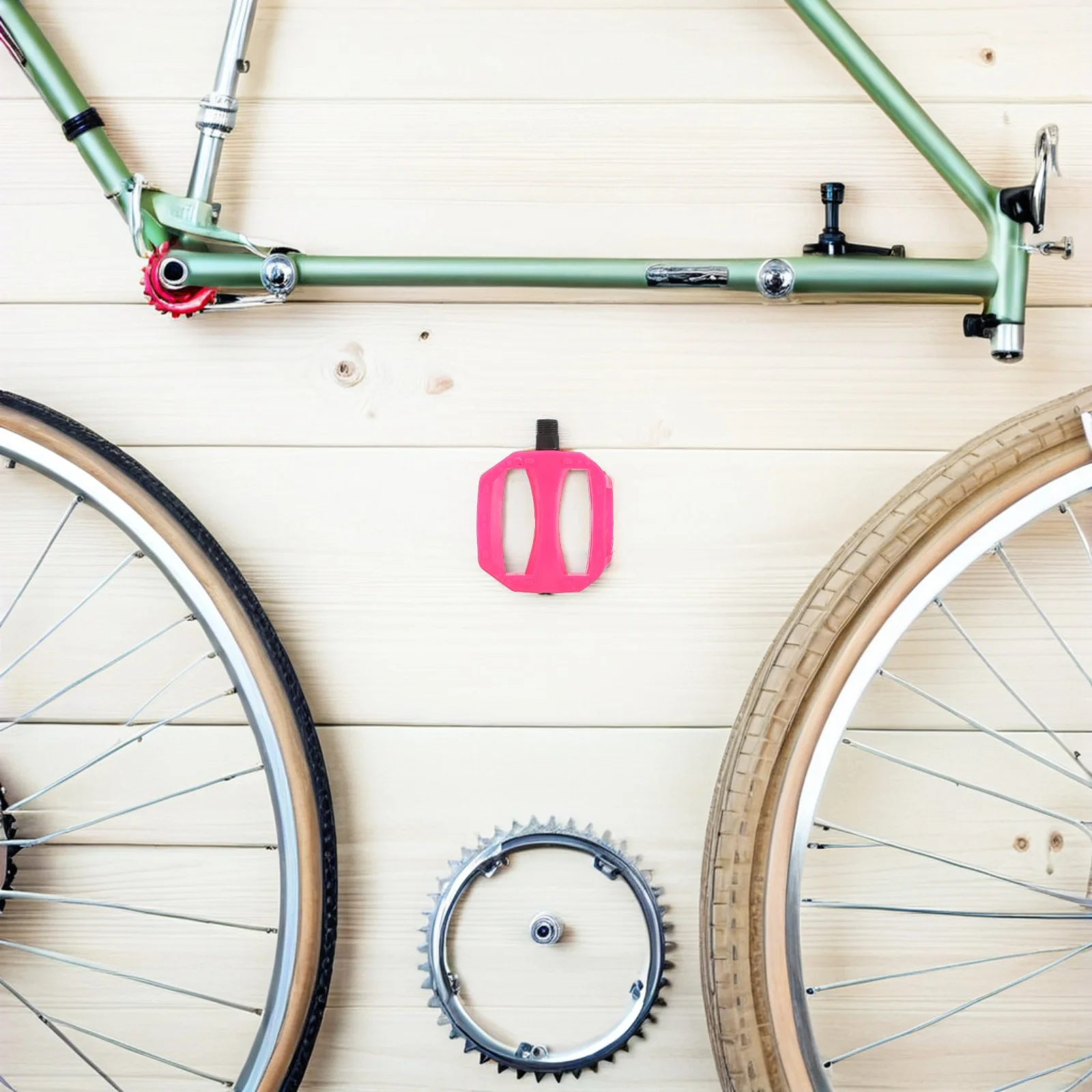 

1 Pair Kids Bicycle Pedals 1/2-Inch Spindle High-Strength Plastic Replacement For Children'S Bike Tricycle Mountain Bike