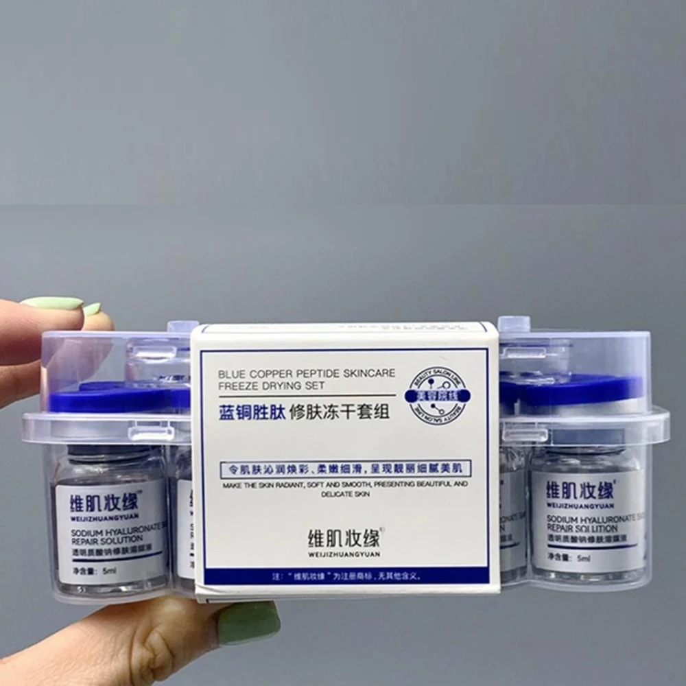 Effective Peptide 99%  GHK-Cu Copper Lyophilized Powder for Skin Booster Anti-Aging Improve Elasticity Fade Fine Lines Skincare