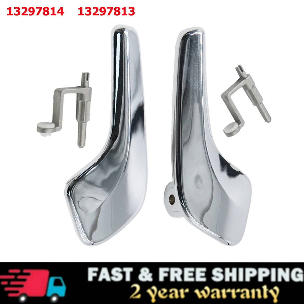 Aluminum Plated Plastic Stainless Interior Door Handle For Opel Corsa D 2006-2014 13297814 13297813 Left Right Doors