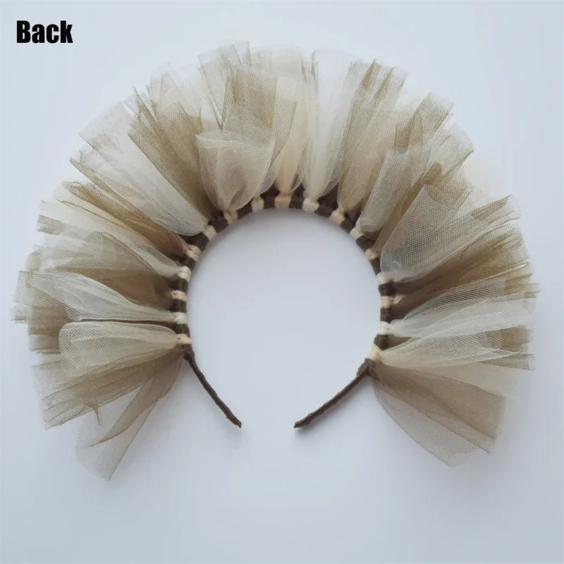 สาวตลก Lion Headband Tulle การ์ตูนสัตว์หูผม Hoop STAGE PARTY COSPLAY Props อุปกรณ์เสริมผมสำหรับผู้ใหญ่เด็ก