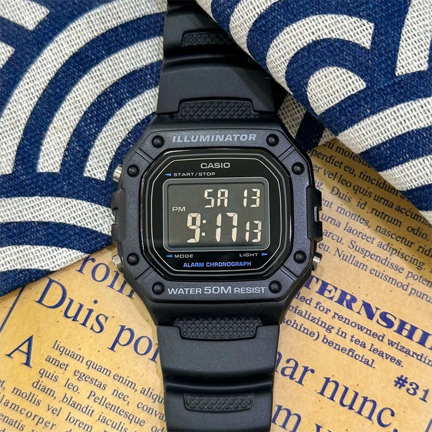 Casio W‑218H Series | Sport Digital Watch | 50‑Meter Water Resistance | 7‑Year Battery | LED Backlight | Stopwatch & Alarm