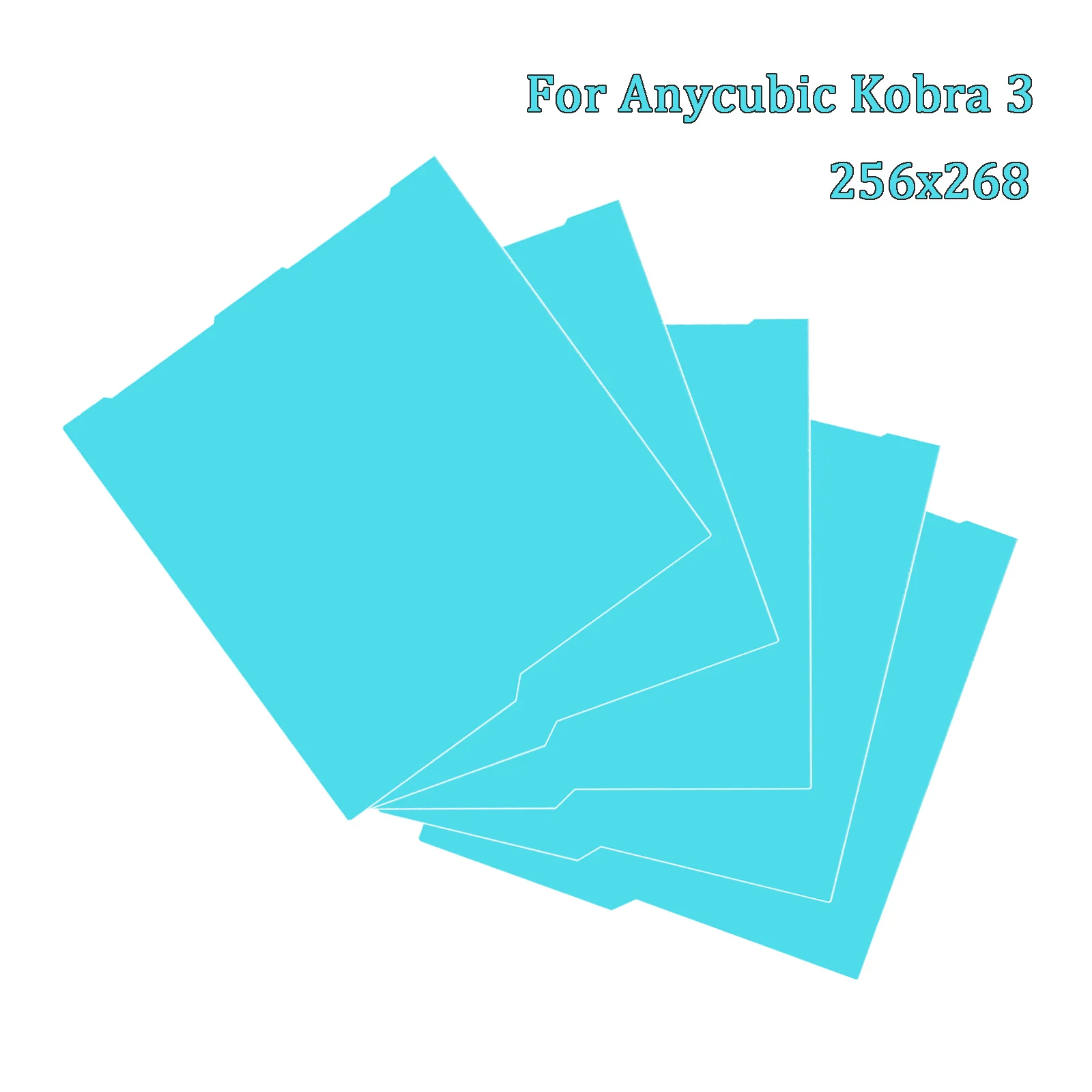 Kobra 3 Cool Plate Glacier Build Plate 256x268 For Anycubic Kobra 3 Combo PLA PETG Lower Temp Printing Strong Adhesion Bed