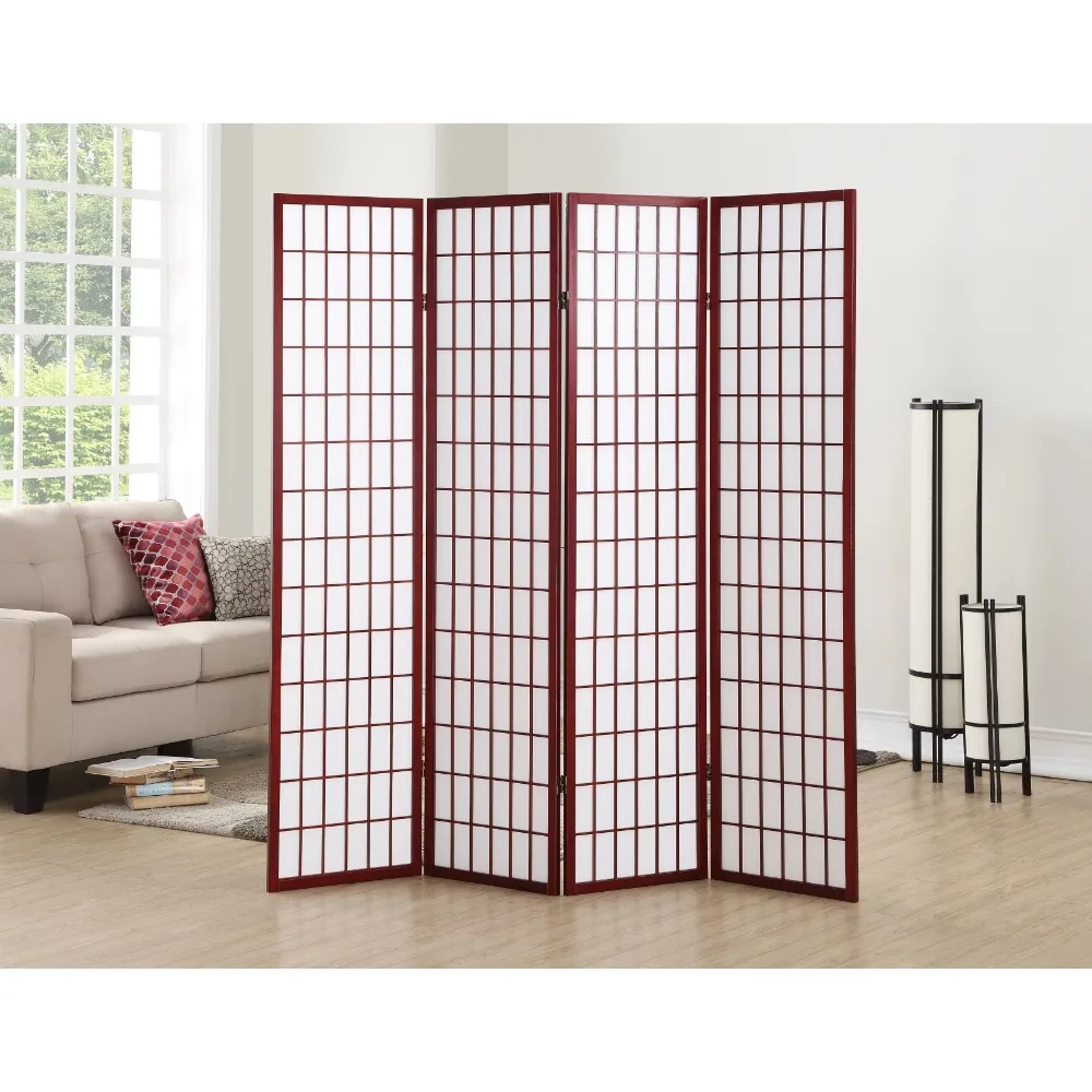 

Oriental Shoji Room Divider, Room Divider, 4 Panel, Cherry Separator, Home Decor, Garden, Free Shipping