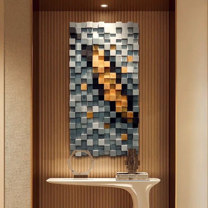 مصمم غرفة المعيشة اللوحة الزخرفية مدخل الربط مجردة