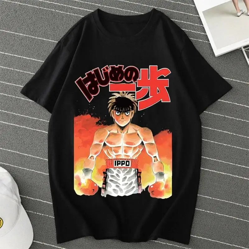 Anime Hajime No Ippo Kamogawa Boxing Gym T Shirt Makunouchi Takamura Celin KGB Print T Shirt Casual Plus Size T Shirt Women