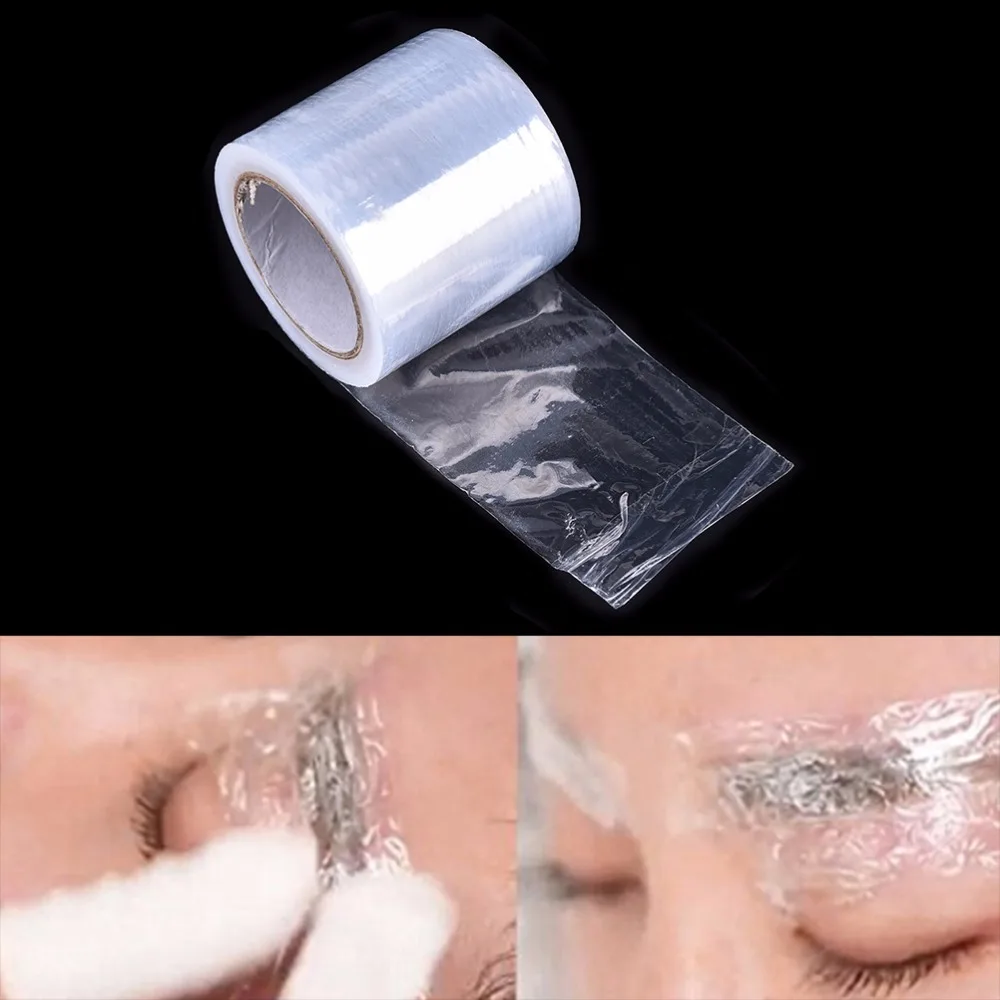 Cubierta transparente para tatuaje, película conservante para Microblading, para maquillaje permanente, suministros para cejas, 40MM x 200MM