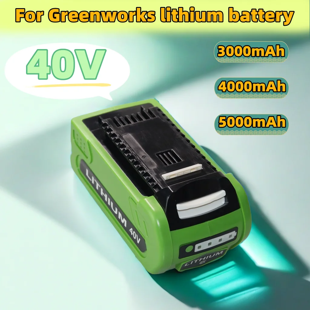 

For Greenworks 40V 3.0/4.0/5.0Ah for GreenWorks G-MAX Li-ion Battery Manufacturer Replacement Battery for Lawn Mower Power Tools