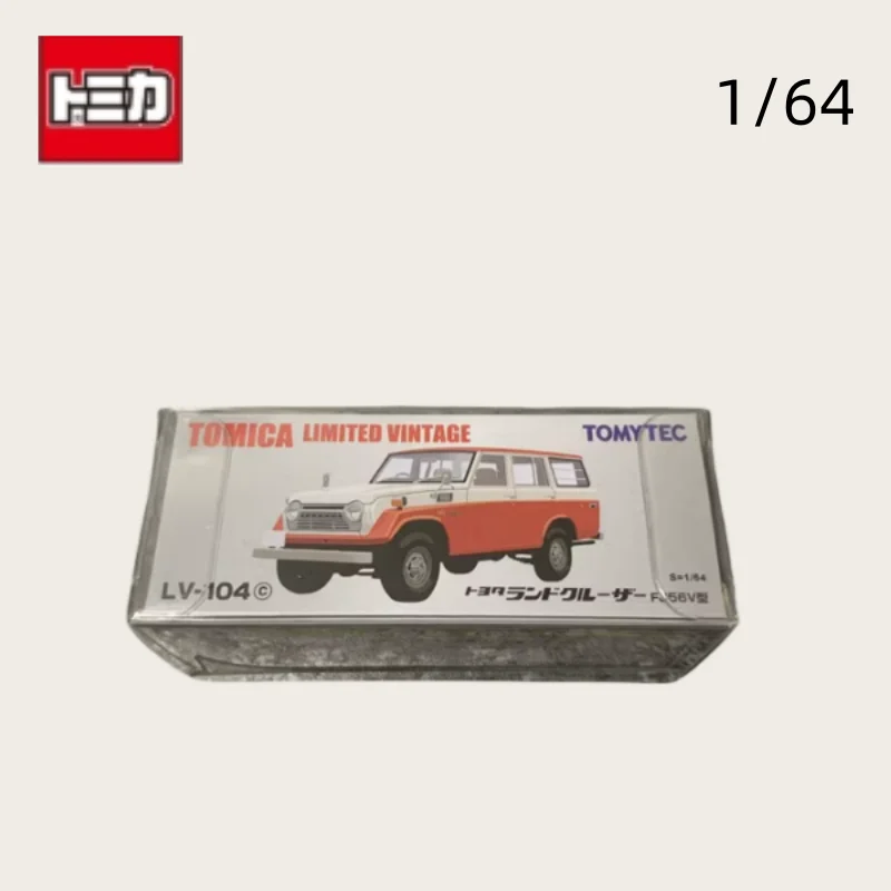 TOMICA TLV 1:64 104c Land Cruiser FJ56V Land Cruiser, alloy die-cast static miniature car tide play model,holiday gift for boys.