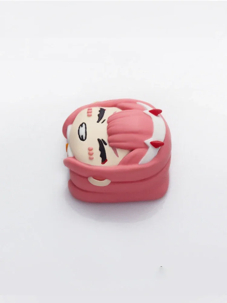 Zero Two Keycaps Diy Anime 3d Customized Personalized Cute Cartoon Keycaps Suitable For Mechanical Keyboard Accessories For Gift