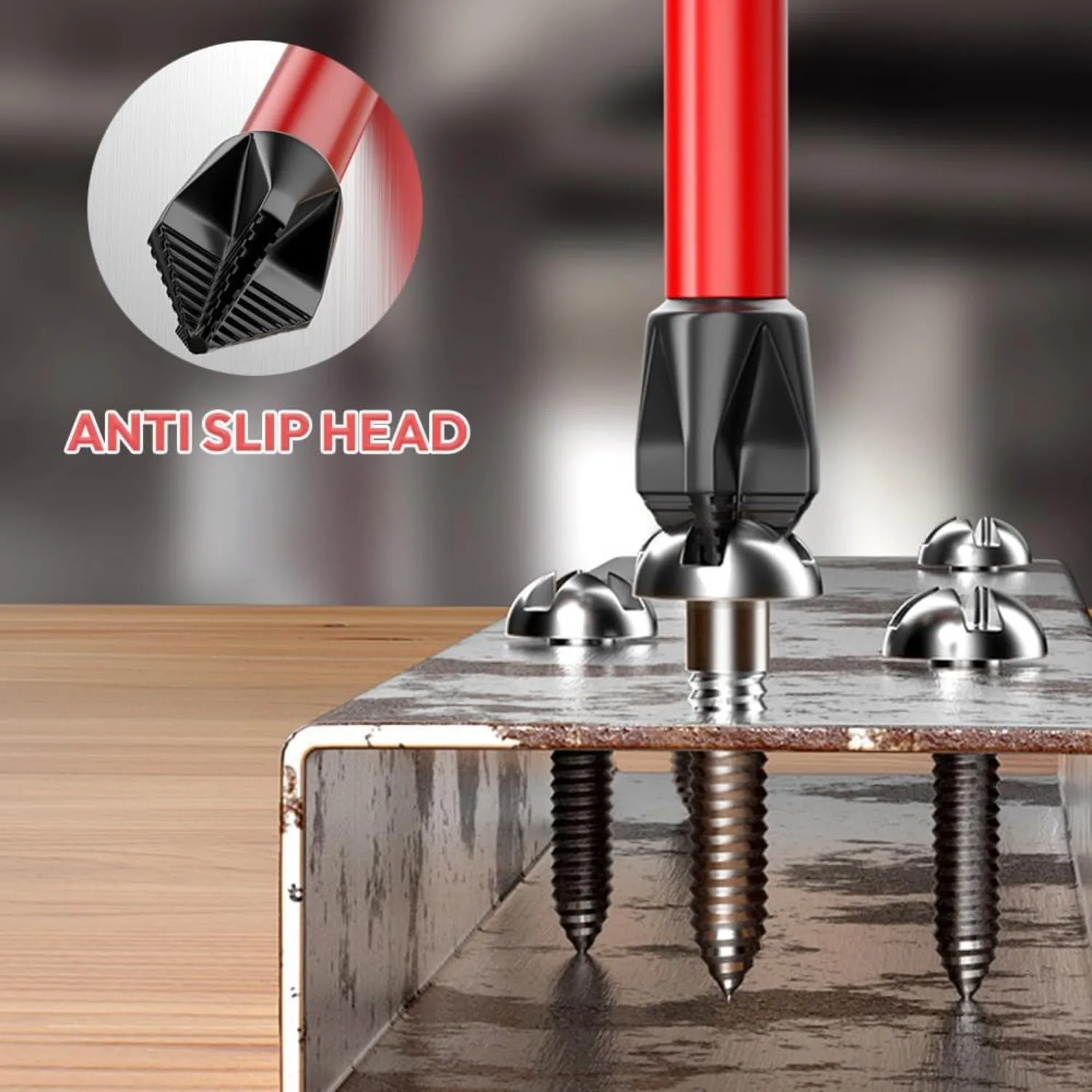 

New High-Hardness Anti-Impact and Anti-Slip Cross Electric Batting Head Set with Strong Magnetic Hand Drill