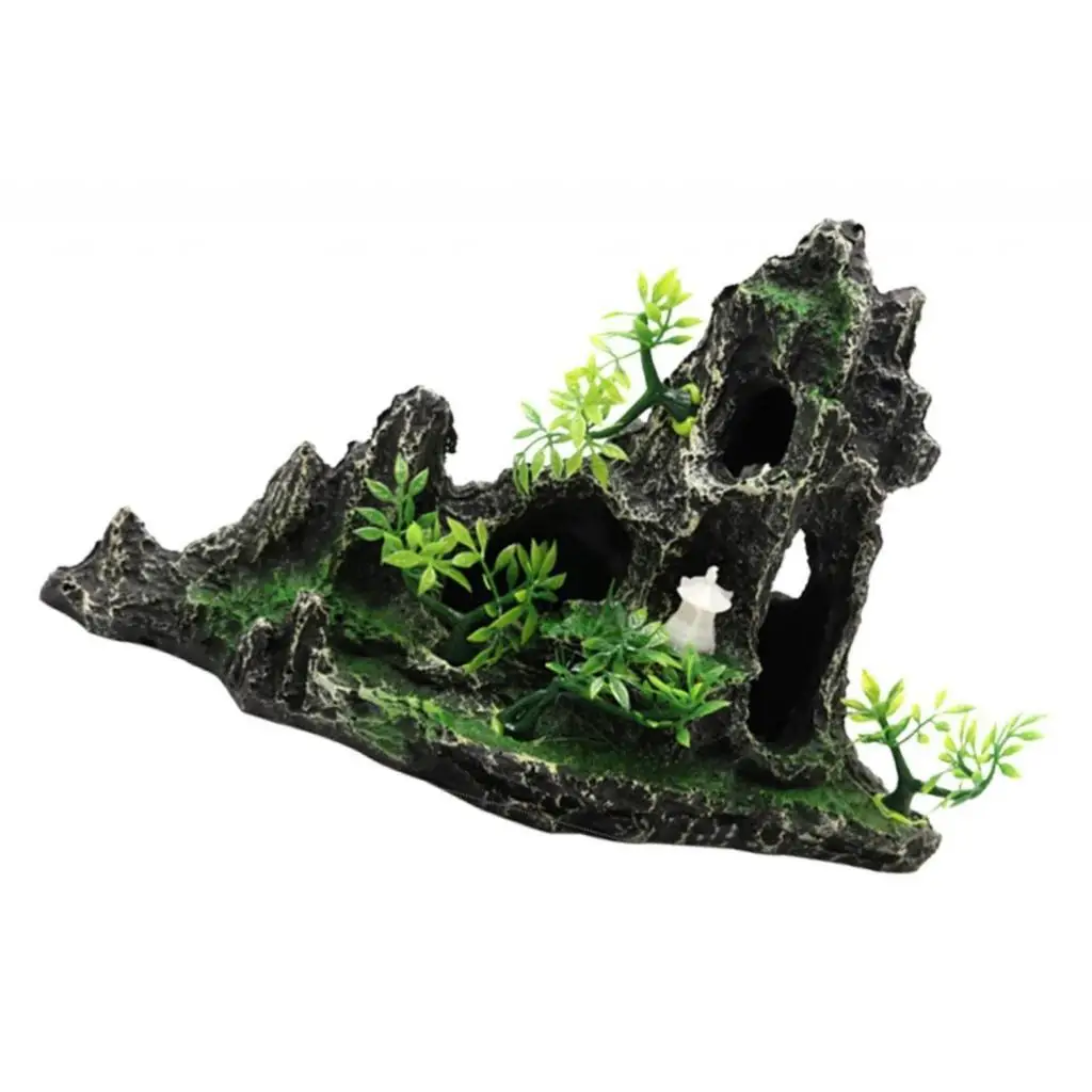 Fish Tank Decoration Mountain View Stone for Aquarium Fish Tank Turtle