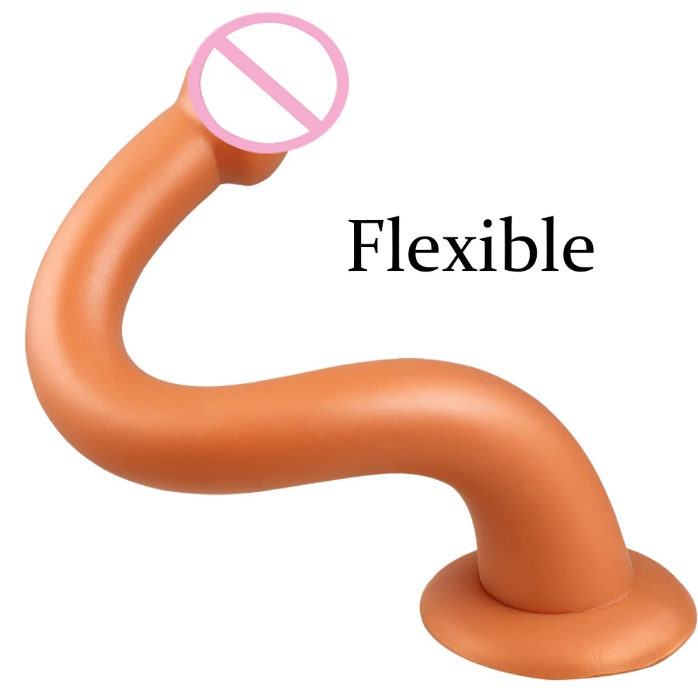 Long Butt Plug Liquid Silicone Anal Plug Big Dildos Stimulate Anus Suction Cup Soft Anal Dilator Penis Sex Toy Dick Sex Products