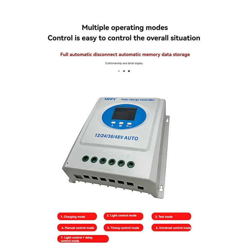 

High Quality-120A MPPT Solar Charge Controller 12V 24V 36V 48V Dual USB Withlcd Display Forlead Acid Lithium Battery Solar Panel