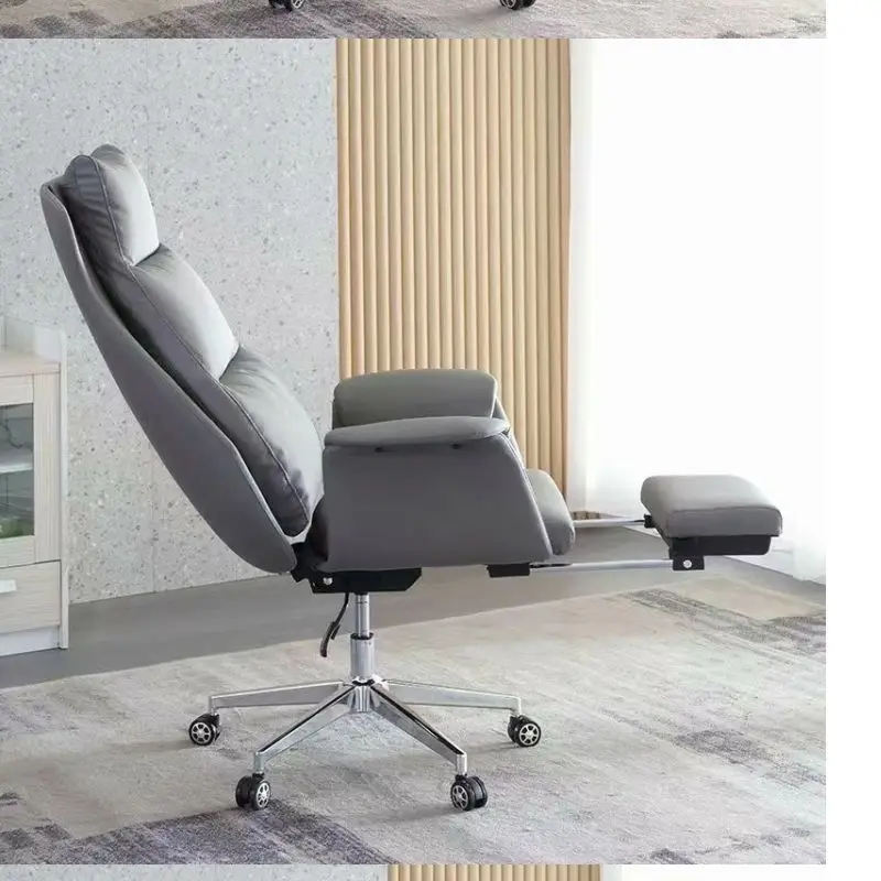 Office leather swivel chair computer chair home study