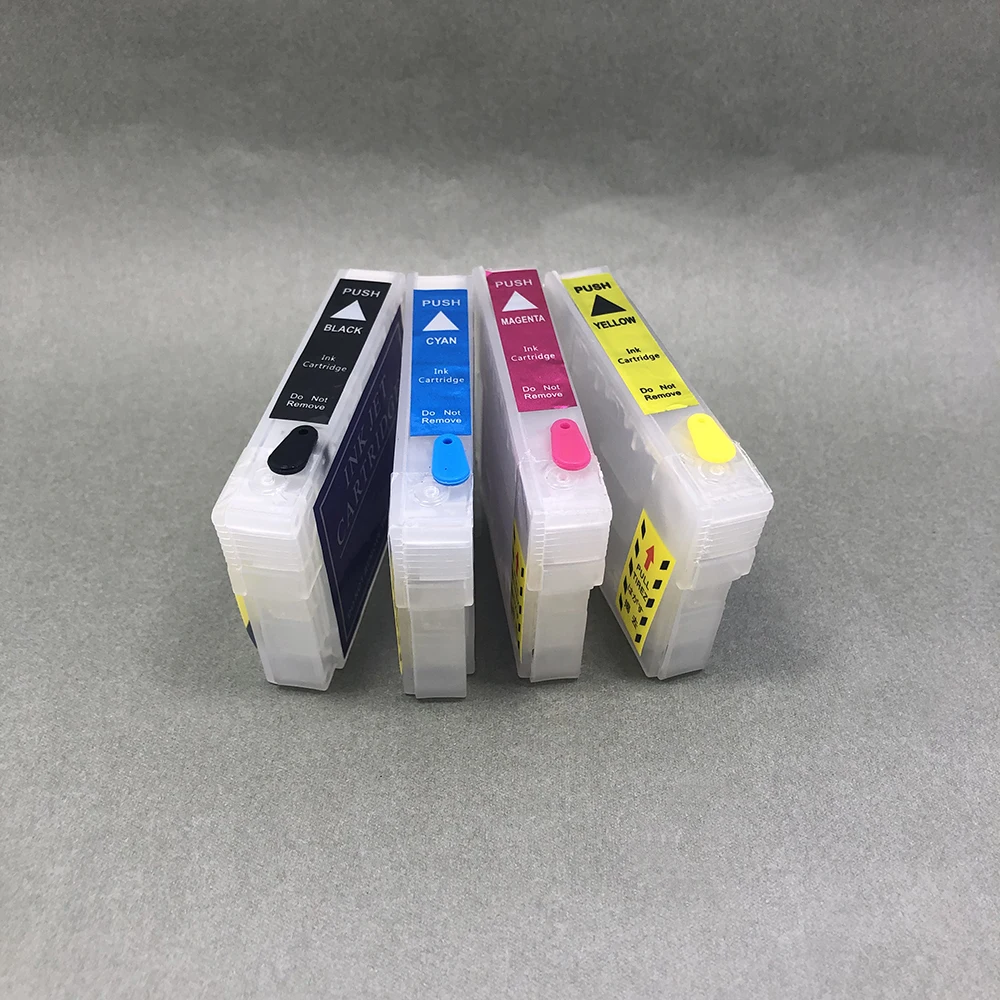 

4 Color Refillable Ink Cartridge T1401-T1404 with ARC for Epson Workforce 60 545 625 630 633 645 840 845 7010 7510 7520 T42WD