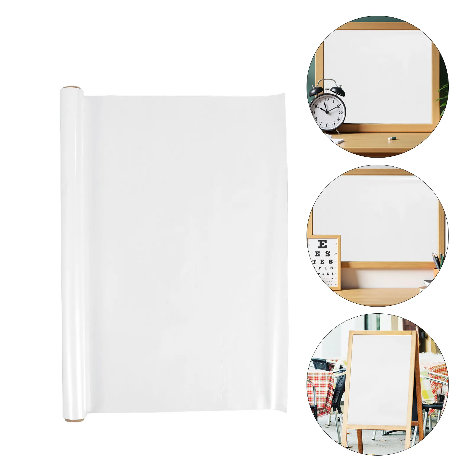 2 Rolls Reusable Whiteboard Wall Stickers Peel and Stick Removable Dry Erase Sheets Large Writable for Office Home