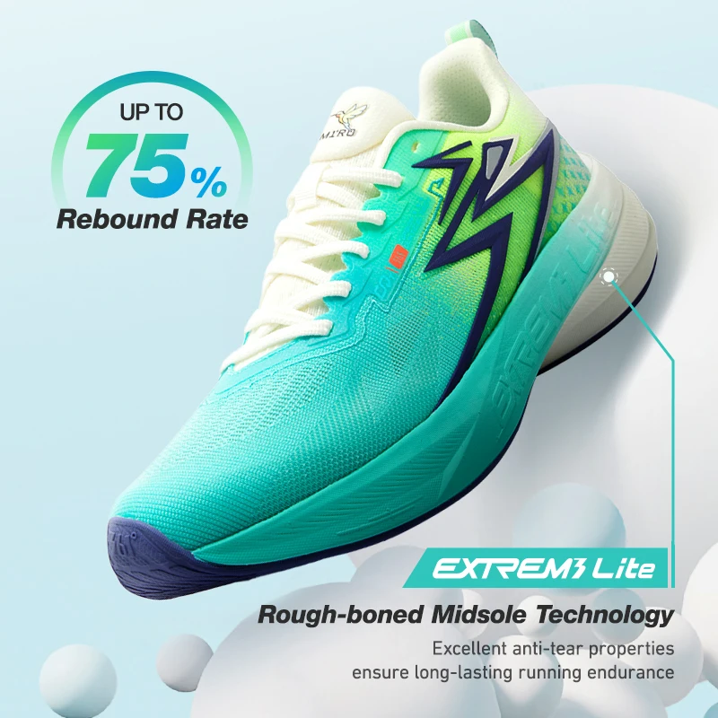 361 Degrees Spire Wind ET Men Running Shoes Cushioning Rebound Comfort Track Technology Shock-Absorbing Mesh Sneakers 572522266 view 3